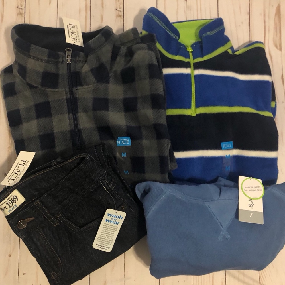 Boys NWT Size 7 Bundle: jeans and tops